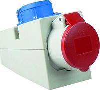 Schwabe CEE Combi-wandcontactdoos 400V 16 A 5-polig, 6h - thumbnail