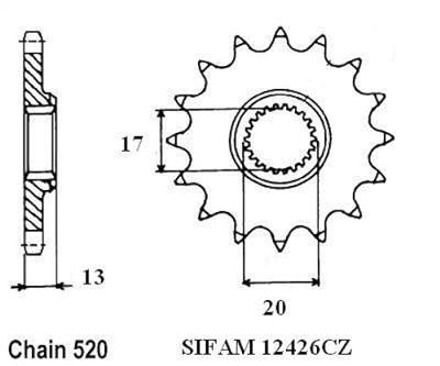 ESJOT Sprocket 520 13z standard