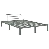 Bedframe metaal grijs 160x200 cm - thumbnail
