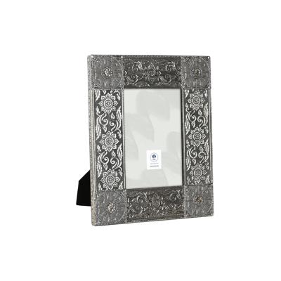 Fotolijsten DKD Home Decor 20 x 1 x 25 cm Champagne Hout Aluminium Indiaas