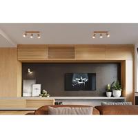 Plafondlamp BERG 4 naturel hout - thumbnail