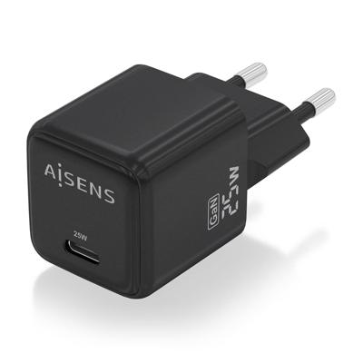 Aisens Wandlader ASCH-25W1P013-BK, 25 W, zwart, 1 stuk