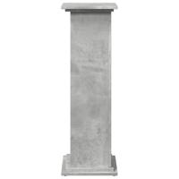 Sokkel met opbergruimte 31x30x90 cm bewerkt hout betongrijs - thumbnail