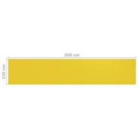 VidaXL Balkonscherm 120x600 cm hdpe geel - thumbnail