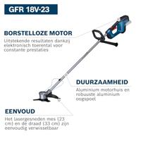 Bosch Professional GFR 18V-23 (solo, C) Bosmaaier Accu Zonder accu, Zonder lader 18 V Snijbreedte max.: 33 mm - thumbnail