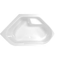 Wisa Ligbad Anzio 145X145 cm Wit - 145x145 cm - thumbnail