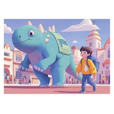 Puzzel 4 in 1 progressief sympathieke dinos EDUCA meerkleurig Puzzel 4 in 1 progressief sympathieke dinos EDUCA meerkleurig