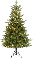 Everlands Allison fir verlichte kunstkerstboom groen 180cm, 320 lampjes - thumbnail