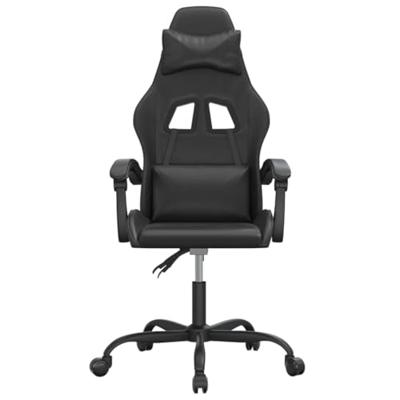 Gamestoel kunstleer zwart