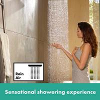 Doucheset Croma Select S 280 HansGrohe met Thermostaat 1 Jet en Raindance Handdouche Geborsteld Zwart Chroom - thumbnail