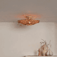 GOOD&MOJO Plafondlamp 'Madura' Bamboe, 44cm, kleur Naturel/Bruin - thumbnail