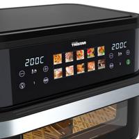 Tristar FR-9078 Airfryer 10 l 2800 W BPA-vrij, Anti-aanbaklaag, LC-display Zwart, RVS - thumbnail