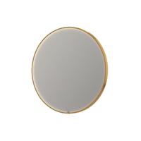 Spiegel INK SP24 60x4x60 cm incl. direct LED-Verlichting Rondom en Spiegelverwarming Mat Goud - thumbnail