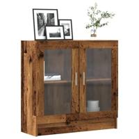 Boekenkast 82,5x30,5x80 cm bewerkt hout oud houtkleurig - thumbnail