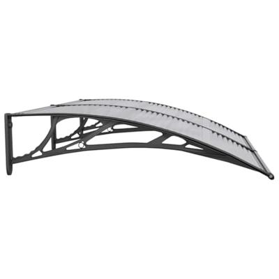 VidaXL Deurluifel 150x100 cm polycarbonaat zwart