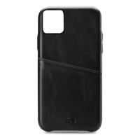 Senza Pure Leather Cover with Card Slot Apple iPhone 11 Pro Max Deep Black - thumbnail