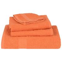 VidaXL Gastendoekjes 2 st 30x50 cm 360 g/m² 100% katoen oranje - thumbnail