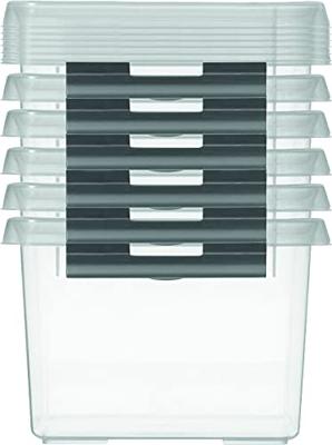 Sunware Q-Line Opbergbox 2L Transparant/Grijs Sunware Q-Line Opbergbox 2L Transparant/Grijs