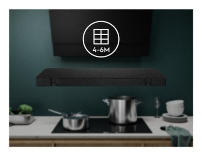 Electrolux MCFE18ST Koolstoffilter voor afzuigkap Zwart