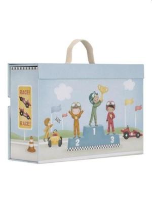 Little Dutch speelkoffer met racebaan