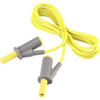 VOLTCRAFT MSB-501 Veiligheidsmeetsnoer Banaanstekker 4 mm Banaanstekker 4 mm 1.50 m Geel 1 stuk(s) - thumbnail