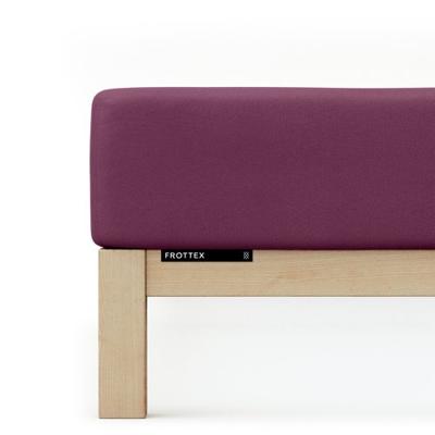 Schlafgut Schlafgut Badstof Hoeslaken L - 140x200 - 160x200 542 Purple Deep