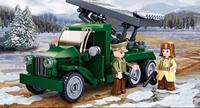 Sluban Army WWII raketwerper bouwstenen set - wit (M38-B0975) - thumbnail