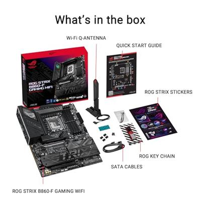 Moederbord - ASUS - ROG STRIX B860-F GAMING WIFI - Intel B860 LGA 1851 (Socket V1) ATX