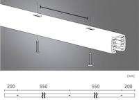 Paulmann 95665 230V-railsysteemcomponenten Rail Chroom (mat) - thumbnail