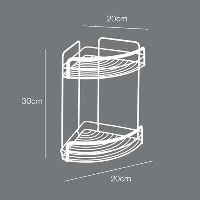 Metaltex Doucherek 20x20x30 cm Zwart/Metaal