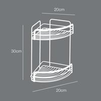 Metaltex Doucherek 20x20x30 cm Zwart/Metaal - thumbnail