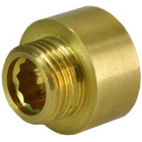 Riko Messing Neusstuk 3/4" x 1/2" Binnendraad/Buitendraad - thumbnail