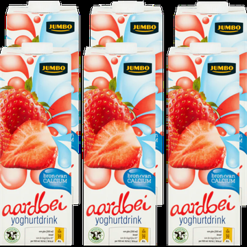 Jumbo Aardbei Yoghurtdrink 6 x 1 L