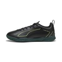 PUMA Ultra 6 Play Zaalvoetbalschoenen (IN) Kids Zwart Donkergroen Lichtgroen - thumbnail