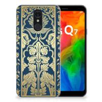 LG Q7 | TPU Case | Beige Flowers - thumbnail