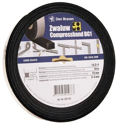Den Braven Zwaluw Compressband 10/4 10X20 Mm 8M/Rol - 201718 - 201718