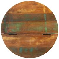 Salontafel 50x27 cm massief gerecycled hout wit - thumbnail