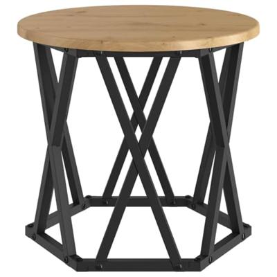 Nestbare Bijzettafel 3 pcs artisanaal eikenkleurig