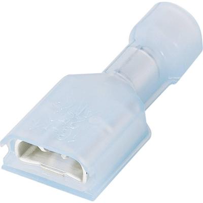 TE Connectivity 2-520411-2 Platte stekker (female) Insteekbreedte: 4.8 mm Insteekdikte: 0.8 mm 180 ° Volledig geïsoleerd Rood 1 stuk(s)