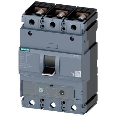 Siemens 3VA1225-6EF32-0AA0 Vermogensschakelaar 1 stuk(s) Instelbereik (stroomsterkte): 175 - 250 A Schakelspanning (max.): 690 V/AC (b x h x d) 105 x 158 x 70