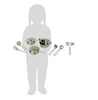 Small Foot metalen pannenset, 11dlg, - thumbnail