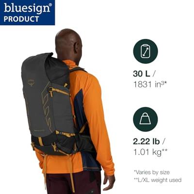 Osprey Talon Velocity 30 Backpack Heren Dark Charcoal/Tumbleweed Yellow L/XL
