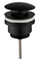 Wiesbaden Caral clickwaste afvoerplug 5/4" mat zwart - thumbnail