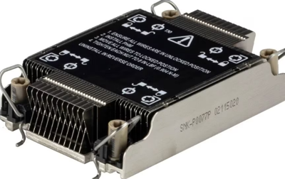 Supermicro SNK-P0077P koelsysteem voor computers Processor Koelplaat/radiatoren Zwart, Roestvrijstaal
