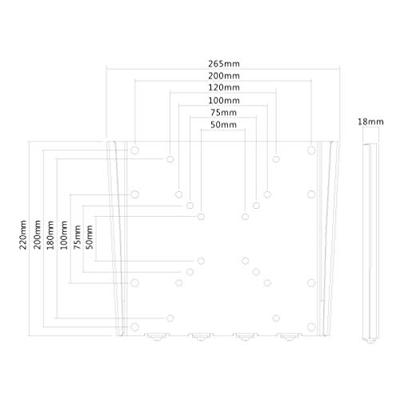 Neomounts FPMA-W110BLACK TV-beugel 25,4 cm (10) - 101,6 cm (40) Variabele afstand tot de muur Neomounts FPMA-W110BLACK TV-beugel 25,4 cm (10) - 101,6 cm (40) Variabele afstand tot de muur