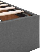 Bedframe zonder matras 80x200 cm stof donkergrijs - thumbnail