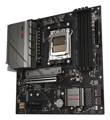 Sapphire 52123-04-40G Moederbord Socket AMD AM5 Vormfactor Micro-ATX Moederbord chipset AMD® B850