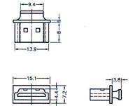 Delock 64029 Beschermkapje Zwart 1 stuk(s) - thumbnail