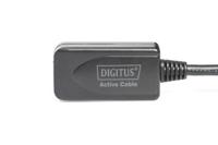 Digitus USB-kabel USB 2.0 5.00 m Actief met signaalversterking USB-A stekker, USB-A bus Zwart DA-70130-4 - thumbnail