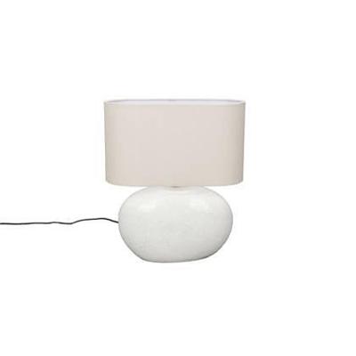 Dutchbone Tablelamp 'Hailey' Linnen en keramiek, 50cm